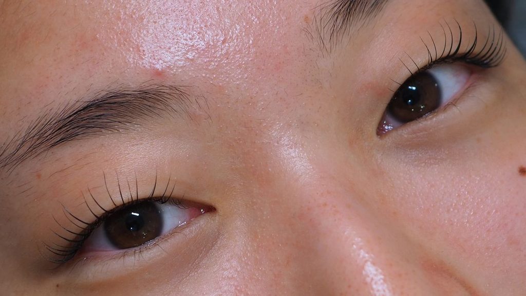 Asian eye shape lash lift consultation Brisbane